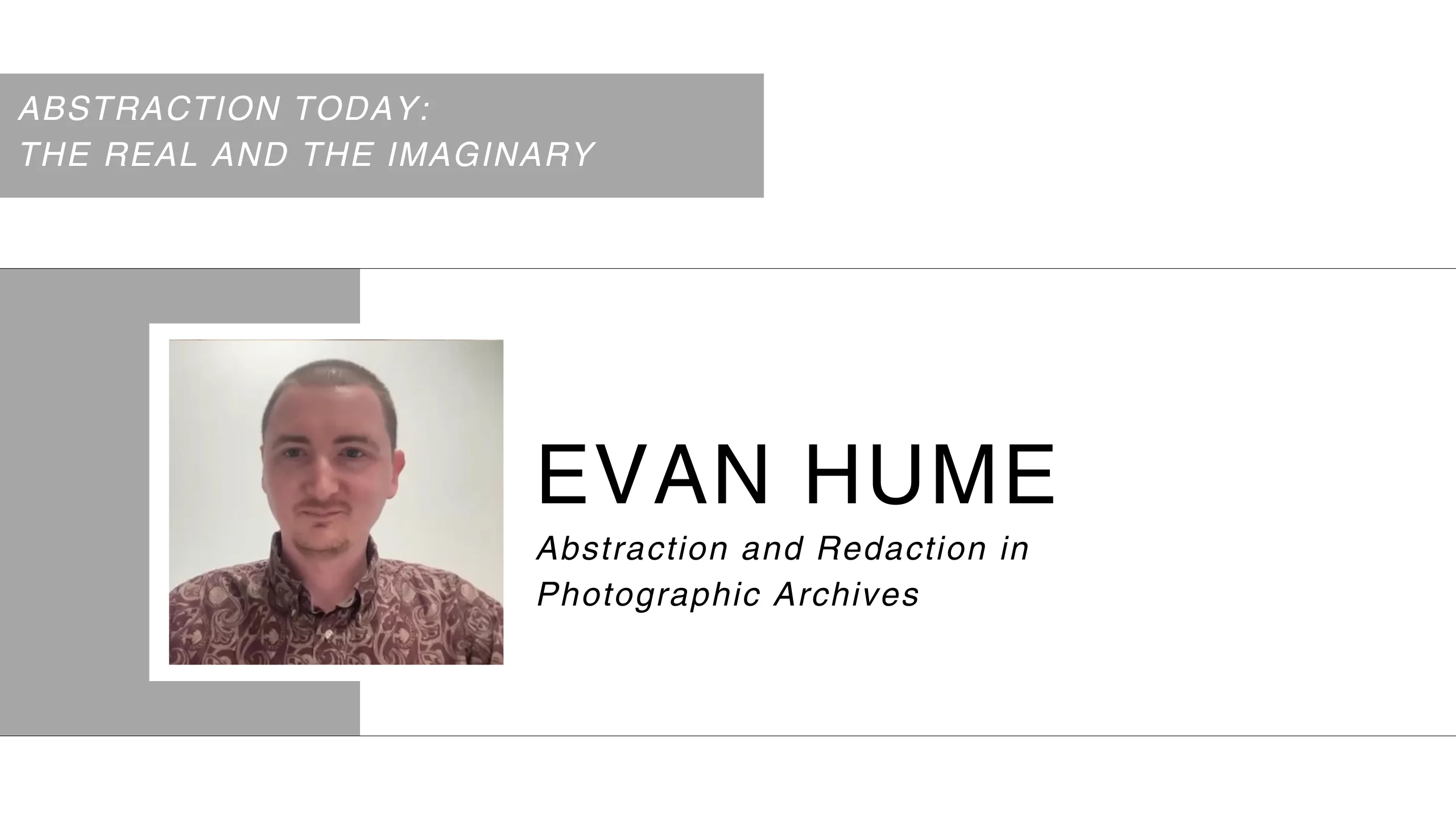 Thumbnail Evan Hume