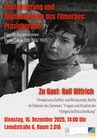 Poster Gastvortrag Ralf Dittrich